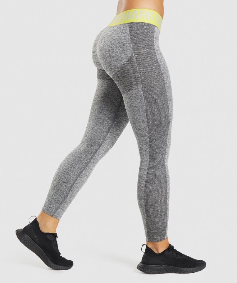 Legginsy Gymshark Flex Low Rise Damskie Szare | PL 594AKT